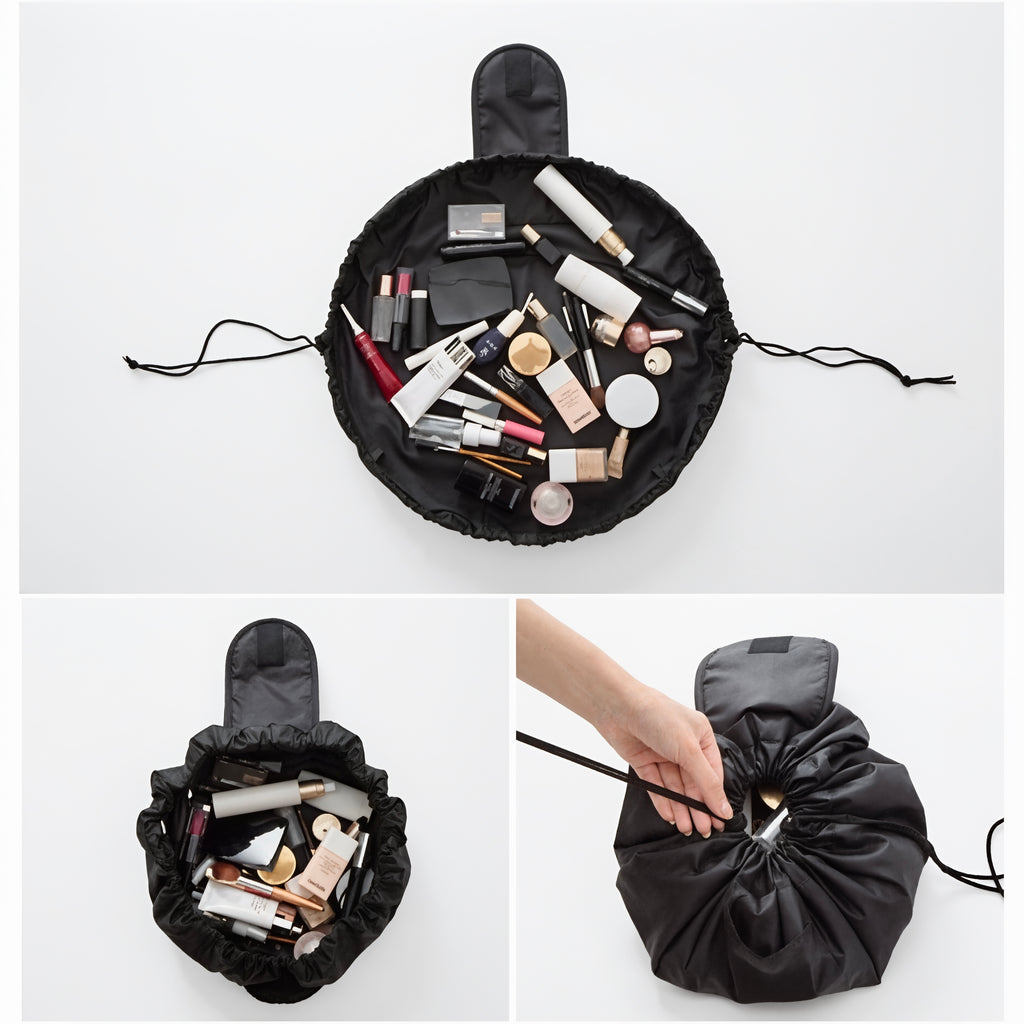 Bundly™ Drawstring Makeup Bag | Say Goodbye to Messy Makeup in Seconds